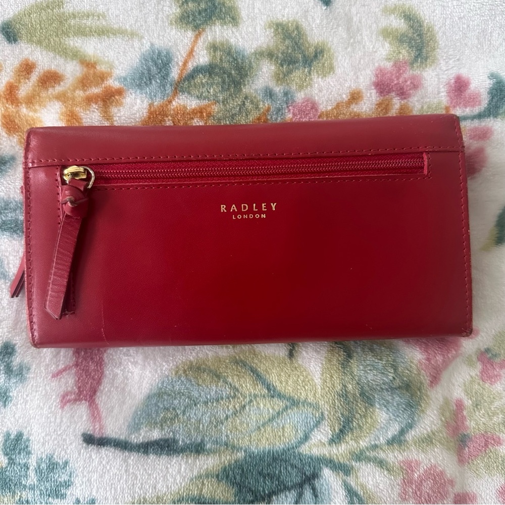 Radley London In Bloom Leather Wallet Red - Picture 3 of 10